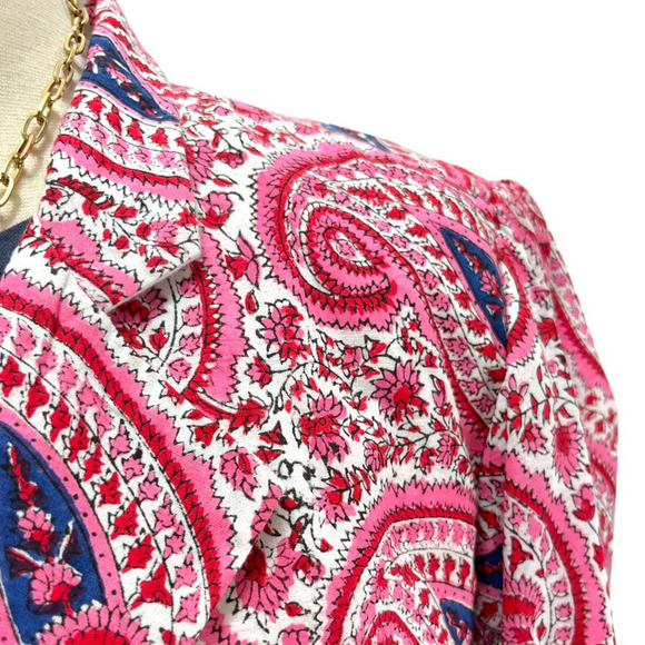 Alix of Bohemia NWT Rasha Medium Blazer - Paisley Puff Sleeve Women's Jacket Med - Picture 6 of 12